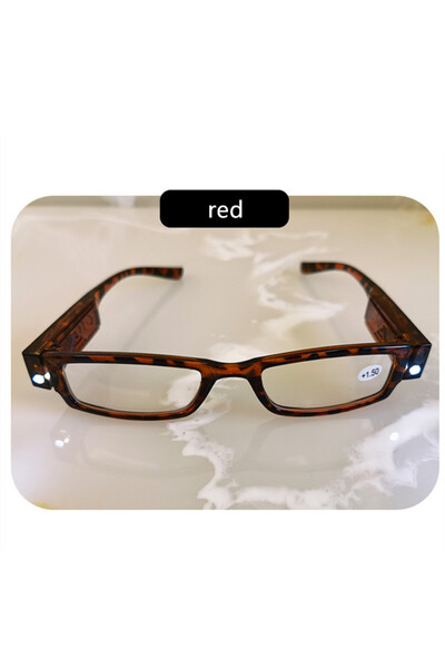 Choice7 +250 Red 2021 LED with Light Reading Glasses for Women and Man Fashio...