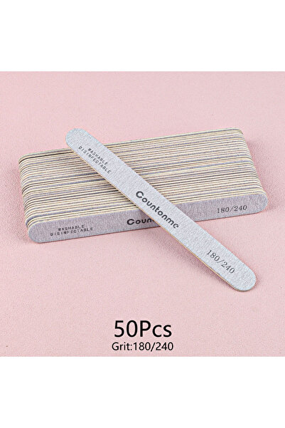 Choice 50Pcs 180-240Grit 50Pcs Wood Nail Files 100/180 Straight Wooden Sandpa...