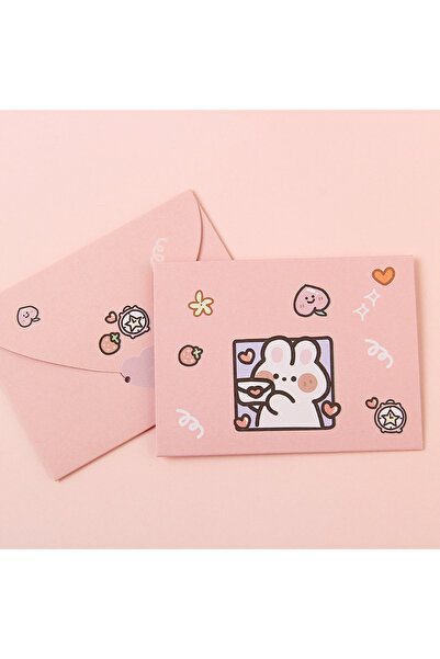 Choice3 10Pcs Style-1 10pcs Bear Rabbit Blessing Thank Envelope Ins Cartoon D...