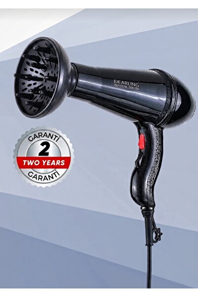 Dearling 2500W Profesyonel Kuaför Tipi Fön Makinesi + Vigo Başlık Seti | AC Motor | 2 Yıl Garantili