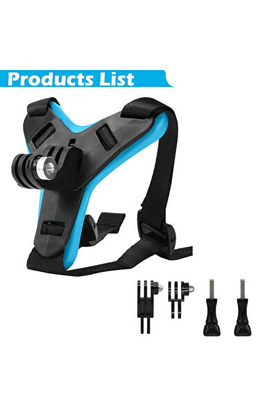 Choice Blue with mount Motorcycle Helmet Chin Strap Mount Holder for GoPro He...
