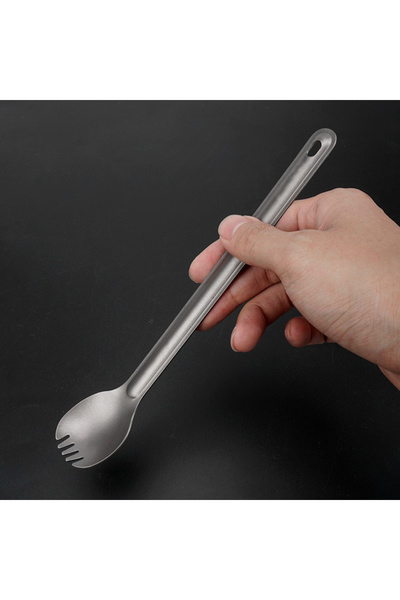 Choice Fork Titanium Cutlery Reusable Spoon fork Set Lightweight Camping Tabl...
