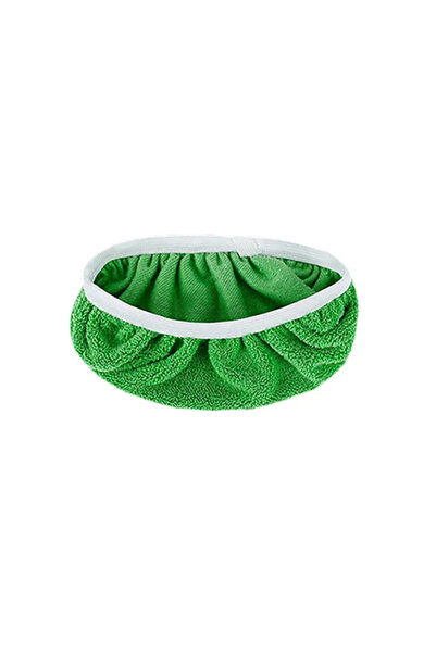 Choice 25.4x11.5cm green 1 Thickened Elastic Band Flat Mop Cloth Coral Fleece...
