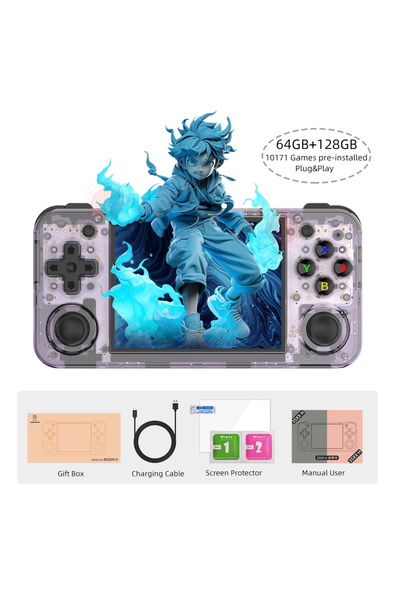 Choice Purple T 64G 128G Anbernic RG35XX H Hand-held Consoles For Playing Vid...