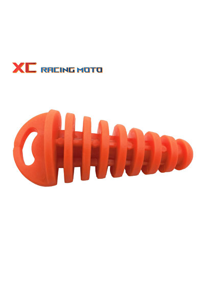 Choice1 Orange Exhaust Pipe Plug Motorcycle Motocross Tailpipe PVC Air Bleede...