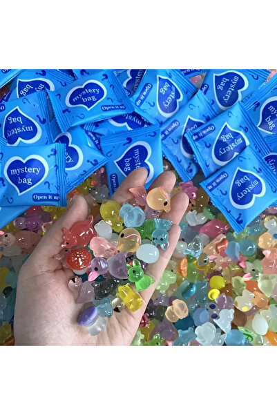 Choice6 100pcs Glow In The Dark Mini Resin Animals & Mushroom Blind Bags Fair...