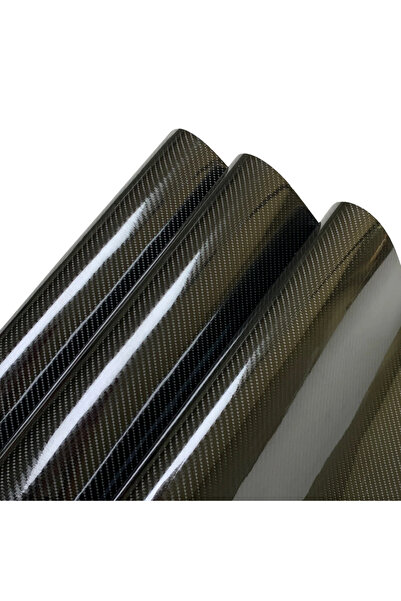 Choice5 30cmx150cm Black Carbon Fiber Vinyl Wrap Film Car Sticker 7D Carbon F...