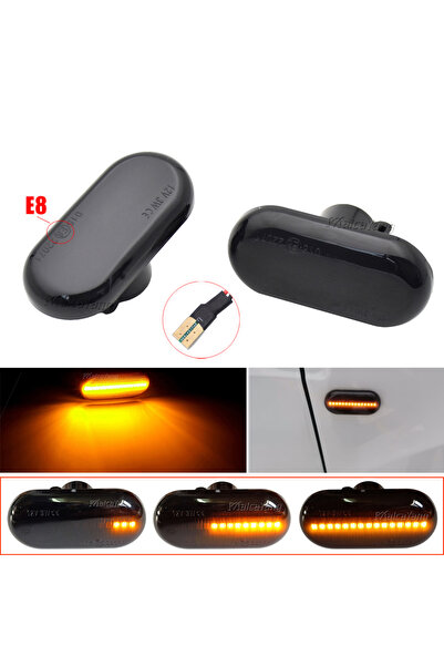 Choice Dynamic Smoked 2pcs LED Dynamic Turn Signal Side Marker Light For Rena...