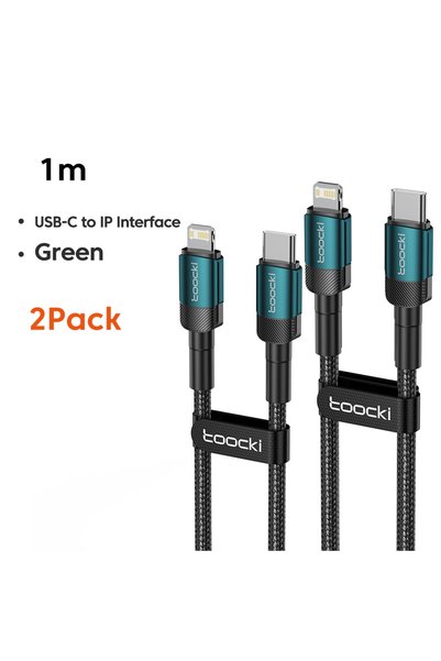 Choice16 toocki C-L 1M Green 2Pcs Toocki USB C Cable to iP Cable PD 27W Fast ...