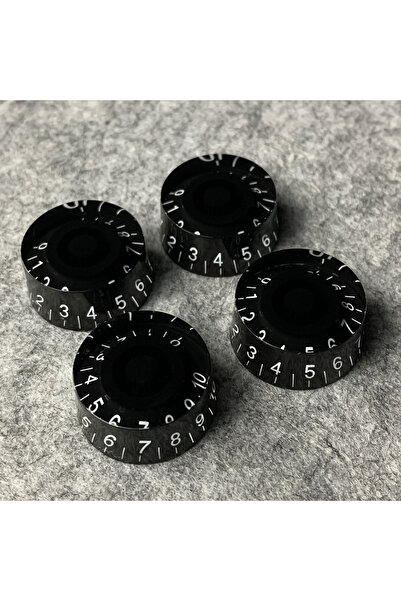 Choice1 Black FLEOR 4PCS Electric Guitar Speed Control Knobs For LP Guitar,5 ...