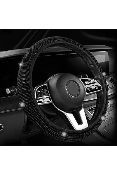 Choice black Bling Car Steering Wheel Cover W/ Crystal Diamond Sparkling Car ...