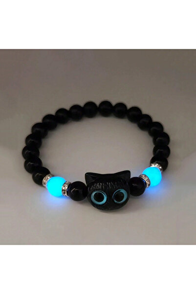 Choice Black Bracelet Cute Acrylic Black White Cat Couple Bracelet Necklace G...