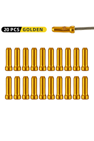 Choice 20PCS GOLDEN VXM Bicycle Line Pipe Tail End Brake Wire Cap Cycling Alu...