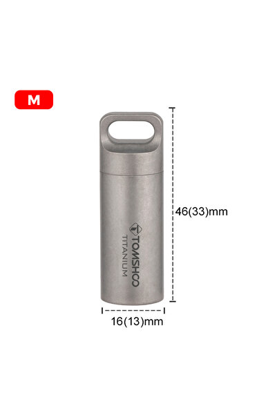choice2 M Tomshoo Titanium Mini Sealed Waterproof Storage Pill Box Perfume Ca...