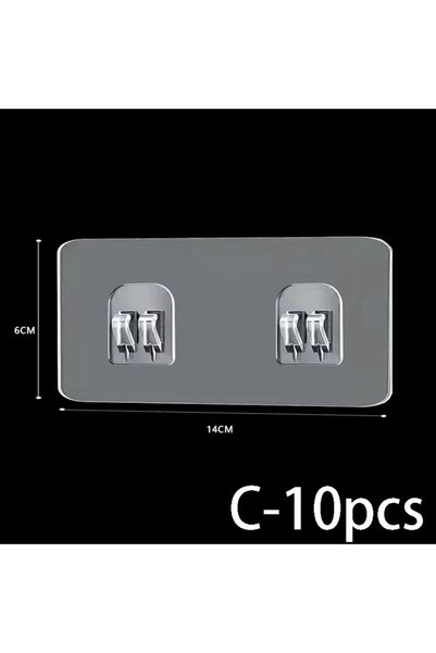 Choice C-10pcs-6X14CM 5-50pcs لاصق قوي مقاوم للماء رف لاصق للحمام والمطبخ