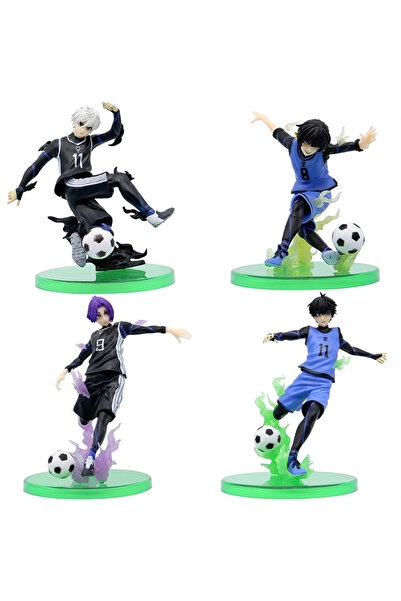 choice2 Bandai 4pcs Anime Blue Prison Character Figurine Soccer Boy Makoto Na...