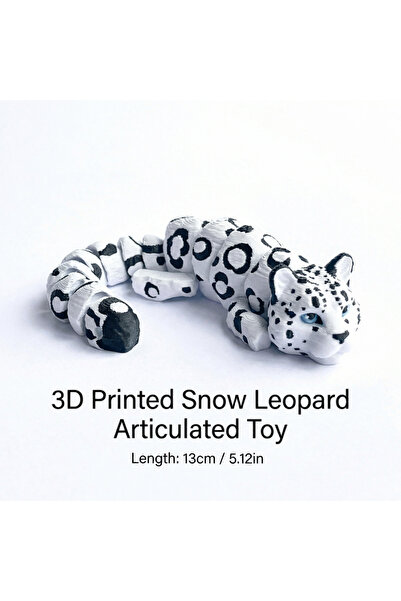 Choice 1Pc Snow Leopard 1/2/4 Pieces - 3D Printed Articulated Snow Leopard Fi...