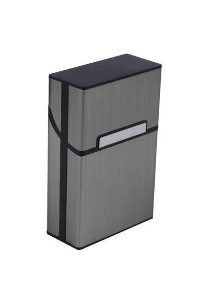 Choice Grey Cigarette Case n 20 Capacity Personality Tobacco Holder for Home ...