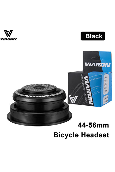 Choice Black 44mm-56mm Viaron Mtb Bike Headset Integrated 1 1/8 Steering Colu...