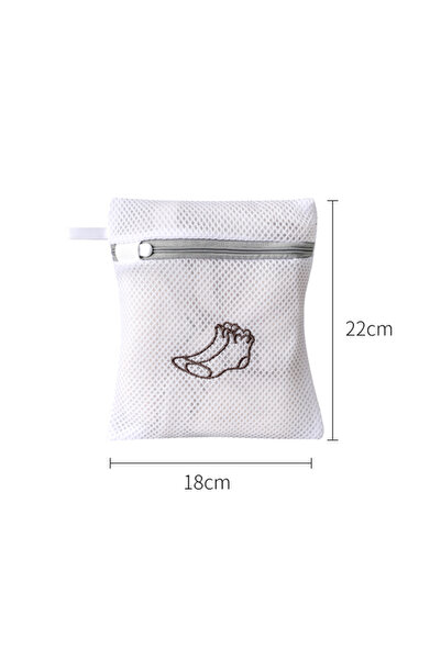 Choice1 Socks 18x22cm Washing Laundry Bag Cute Embroidery Fine Mesh Polyester...