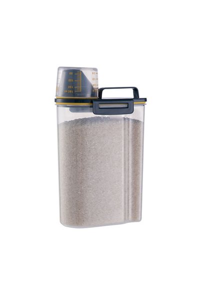 Choice 2KG black Premium Pet Food Storage Container with Airtight Seal - Dura...