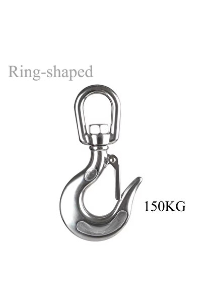 Choice3 Ring-shaped 150KG Silver 304 Stainless Steel American Type Trigger Cl...