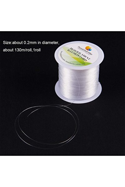 Choice 0.2mm AECH06-10011 1 Roll 130m/ 142yards 0.2mm Clear Nylon Thread Fish...