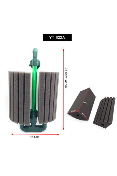 Choice YT-603A New Bio Sponge Filter for Aquarium Fish Tank Shrimp Pond Air P...