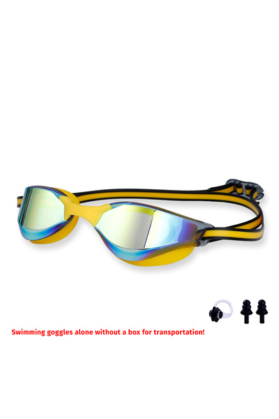 Choice11 Yellow Race Swimming Goggles Adult Swimming Goggles Race Plating Pro...