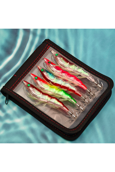 Choice FCP29T-2717-ABCDE ANFS 1pc/5pcs Simulation Luminous Wooden Shrimp Lure...