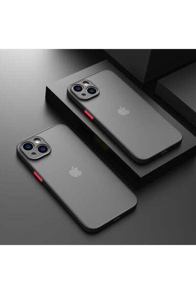 Choice26 For iphone 13 Black Armor Translucent Matte Phone Case for iPhone 17...