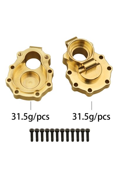 Choice 08 1/10 RC Crawler TRX-4 Brass Heavy Duty Counter Weight Set Portal Dr...