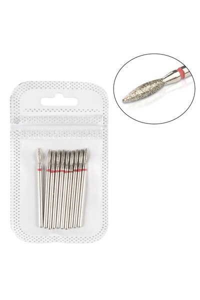 Choice8 5U-T-10pcs 10pcs Diamond Nail Drill Bit Set Cuticle Cleaner 3/32 Nail...