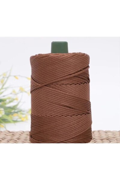 Choice Deep Khaki 3mm Colored Twisted Woven Rope Hollow Thread Craft Decorati...