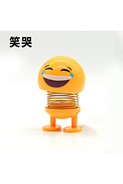 Choice A 1pcs Springs Smiling Face Various Funny Expression Dolls With Car In...
