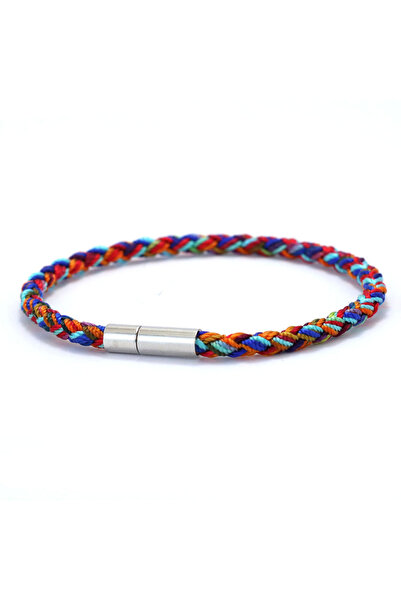 Choice6 20.5cm 8Inch mix red light blue Lucky Ruyi Tibetan Rope Bracelet Unis...
