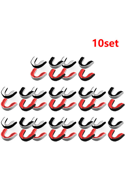 MOJOYCE TypeA 10 set Fighting Training Mouth Guard Boxing Gum Shield Slim Fit...