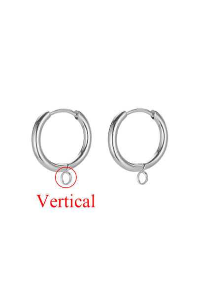 Choice steel V 10pcs Stainless Steel Gold Color Plated Huggie Earrings Hooks ...