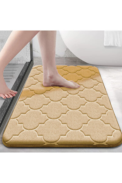 Choice 40cm x 60cm 04 light brown Memory Foam Bathroom Rug Anti-slip bathroom...