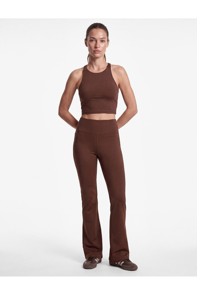 Koton Slim Fit Strapless Sports Bra with Back Detail and Covered Straps