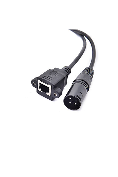 Choice BSN 30CM A 3pin XLR male / female to RJ45 network connector adapter co...