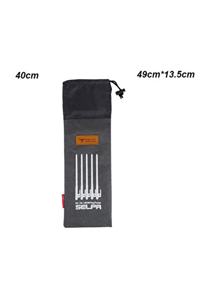 Choice 40cm 20/30/40CM Tent Pegs Pouch Multi-function Tent Ground Nails Stora...