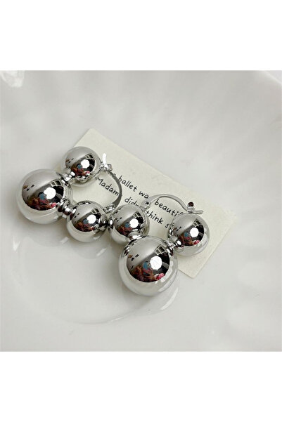 Choice WA7203-1 2024 European And American Style Metal Ball Earrings Personal...