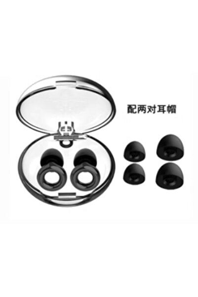 Choice blcak Silicone Earplugs for Swimming Sleep Noise Cancel Noise Reductio...