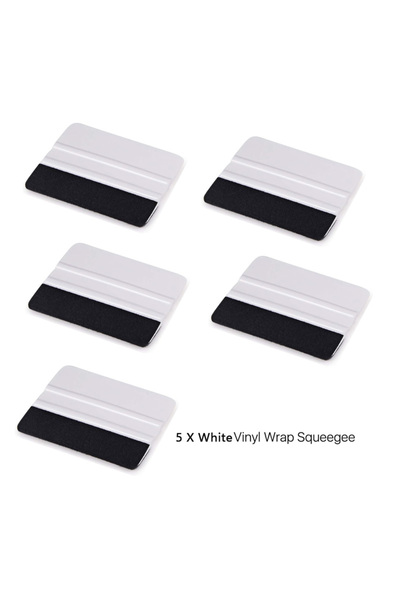 Choice10 5Pcs White Vinyl Squeegee Tool 4 Inch Car Sticker Carbon Film Instal...