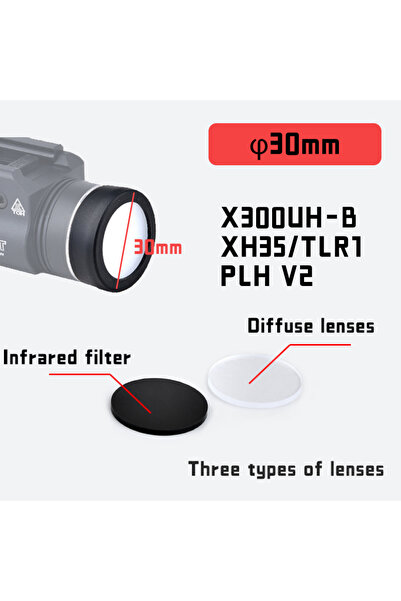 Choice 30mm Cover WADSN Tactical M300 M600 X300 X400V Protector Hunting Weapo...