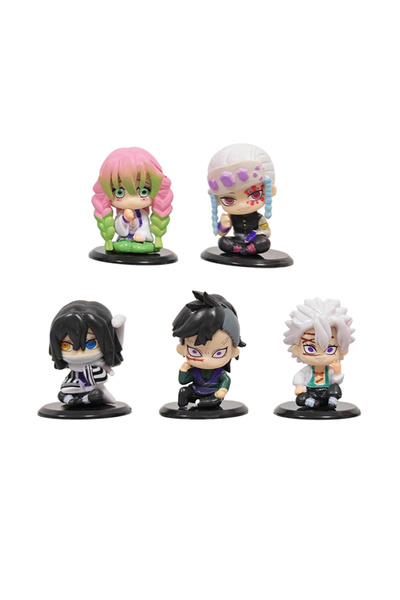 Choice1 Bandai 1PCS Style-Set-C 5 Style/Set Q Version Demon Slayer Sitting Gh...