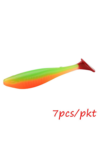 Choice I 6pcs/lot Soft Swimbait 8cm 5.1g Floating T-Tail Fishing Lure TPR Pad...