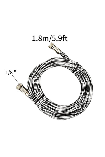 choice2 Red Professional Nylon Braided Airbrush Hose with Standard 1/8"*1.8m(...