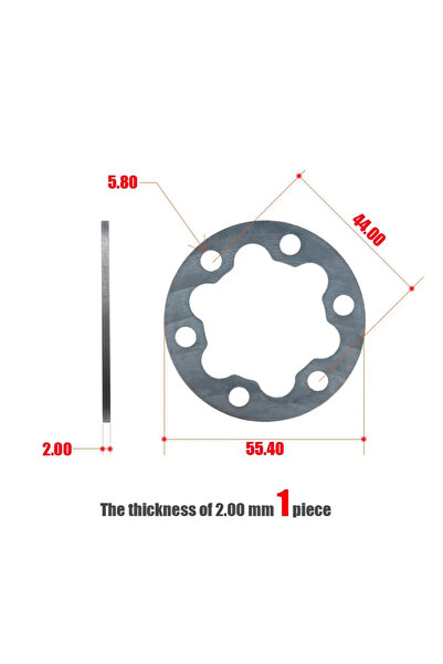 Choice 2.0 Electric Scooter Brake Disc 3 Gaskets Bicycle 6 Holes 2 Washers 4 ...